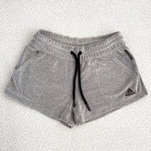 Women's Adidas Small Gray Terry Short